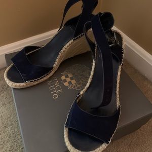 Brand New Vince Camuto Navy Espadrilles